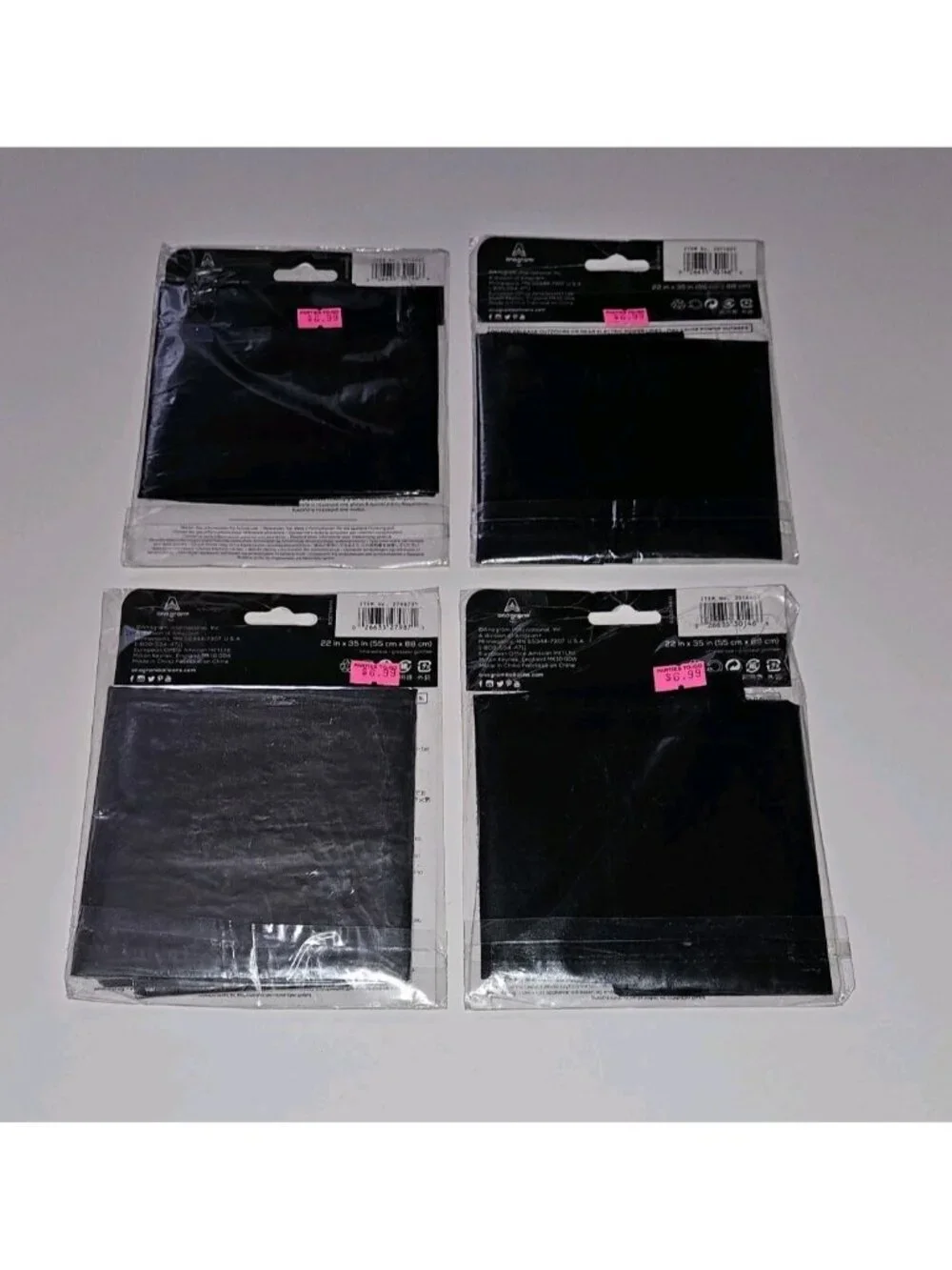 NEW 4 Foil Balloon Lot Black Silver Party Supplies Number 7 Super Shape 35